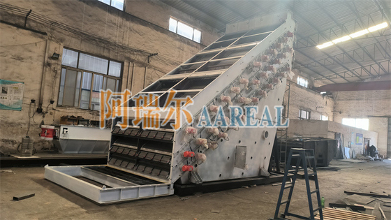 30TPH عالية التردد الشاشة الاهتزاز المصفوفة للرمال الكوارتز الرطبة الاهتزاز الكهرومغناطيسي