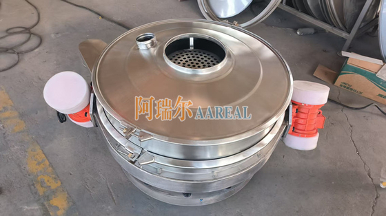 الأداء العالي 400mm~1500mm الفولاذ المقاوم للصدأ 304 منخفضة الملف الشخصي تدفق من خلال منفصل الشاشة الهزاز في الخط لمواد بطارية الليثيوم المغطاة بالكربيد التفلون