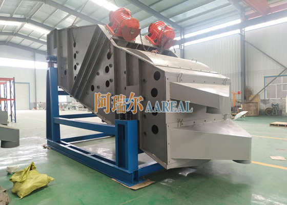 الأداء العالي 1800 * 5000mm 4 طابق موغنسن خطية مستطيلة الشاشة الاهتزازية للمواد المقاومة للنيران