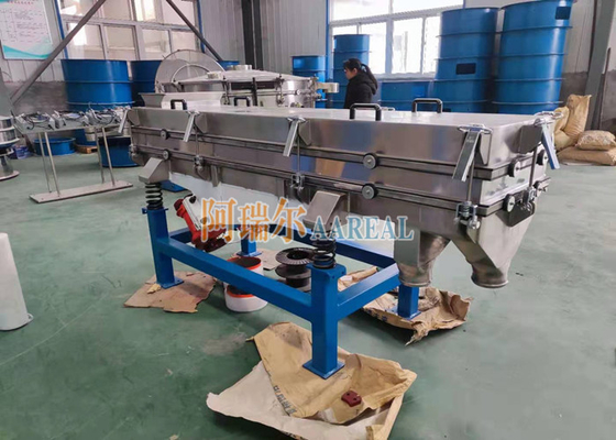 1800*4500mm الفولاذ المقاوم للصدأ متعدد الطوابق مستطيلة خطية الاهتزاز الشاشة للملح البحري