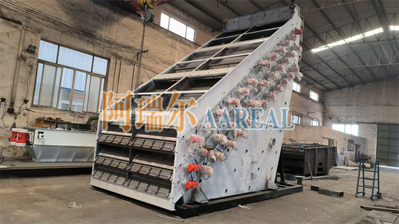 سعة كبيرة 1 ~ 4 سطح 30 ~ 50 TPH الشاشة عالية التردد الاهتزاز الخيوط للكالسيوم الكربونات تصنيف دقيق مع محركات غير متوازنة لتنظيف الشبكة