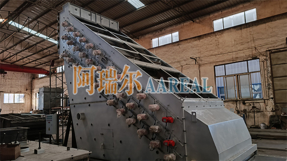 1 ~ 2 سطح 2000 * 5000mm سعة كبيرة شاشة عالية التردد الاهتزاز آلات فحص الجرثومة ل NPK الأسمدة الكيميائية مع اهتزازات عالية السرعة 3000 ~ 3600 دورة في الدقيقة